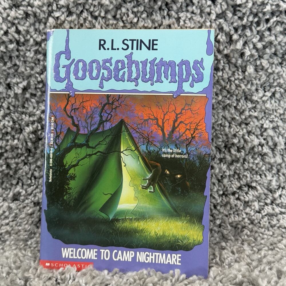 Goosebumps #9 Welcome to Camp Nightmare 1st Printing 1993 Vintage RL Stine VTG